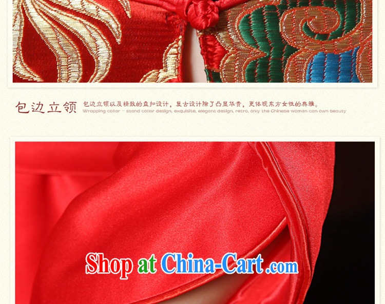 The angels, In 2015 spring and summer new wedding dress long-sleeved pregnant women improved cheongsam red bridal toast clothing cheongsam short red cheongsam dress embroidery Red Red XXXL pictures, price, brand platters! Elections are good character, the national distribution, so why buy now enjoy more preferential! Health