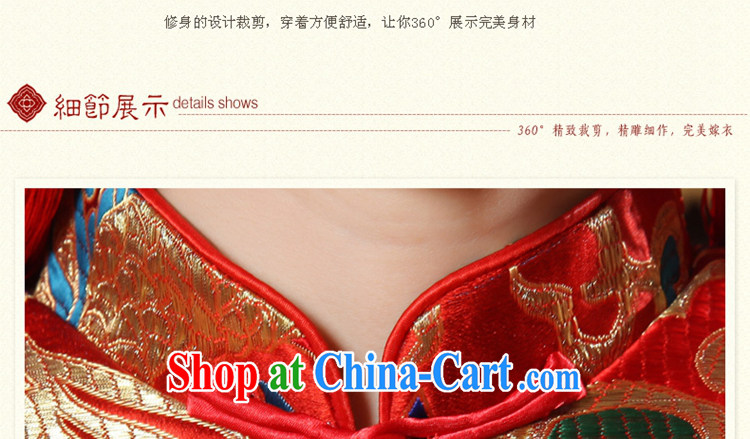 The angels, In 2015 spring and summer new wedding dress long-sleeved pregnant women improved cheongsam red bridal toast clothing cheongsam short red cheongsam dress embroidery Red Red XXXL pictures, price, brand platters! Elections are good character, the national distribution, so why buy now enjoy more preferential! Health