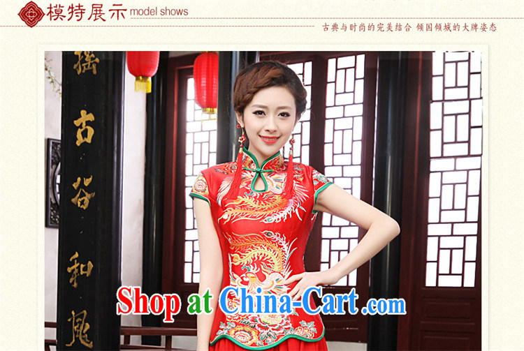 The angels, according to summer dresses dresses bridal wedding toast clothing snow woven red long Chinese improved short-sleeved dresses skirt new retro style red XXXL pictures, price, brand platters! Elections are good character, the national distribution, so why buy now enjoy more preferential! Health