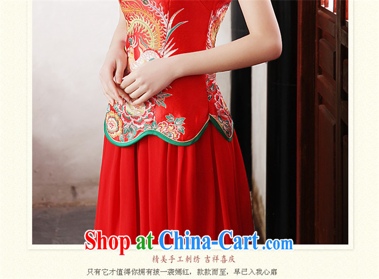 The angels, according to summer dresses dresses bridal wedding toast clothing snow woven red long Chinese improved short-sleeved dresses skirt new retro style red XXXL pictures, price, brand platters! Elections are good character, the national distribution, so why buy now enjoy more preferential! Health