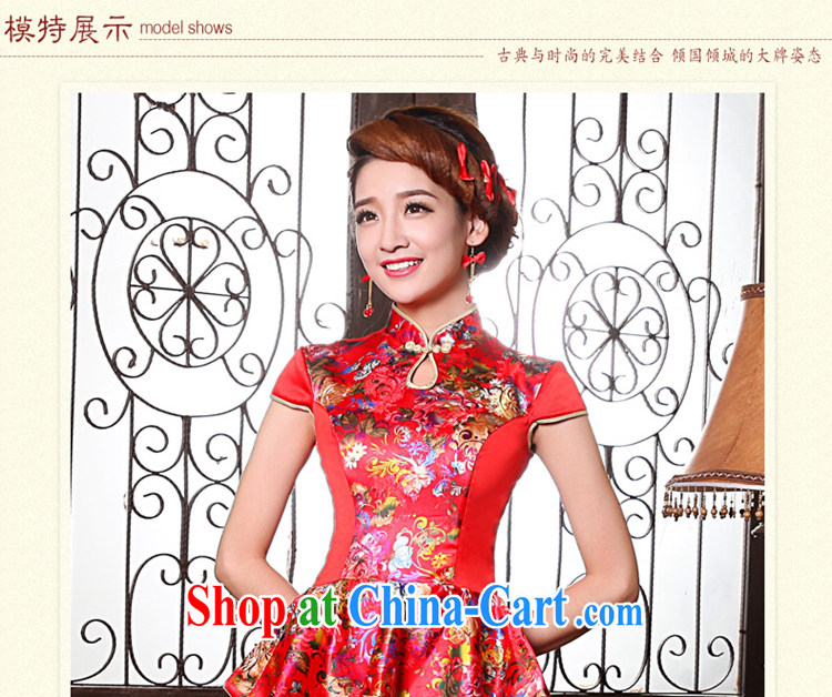 2014 Tslyzm new short, antique wedding dresses winter long-sleeved warm bride toast clothing red dress stylish improved dresses red XXXL pictures, price, brand platters! Elections are good character, the national distribution, so why buy now enjoy more preferential! Health