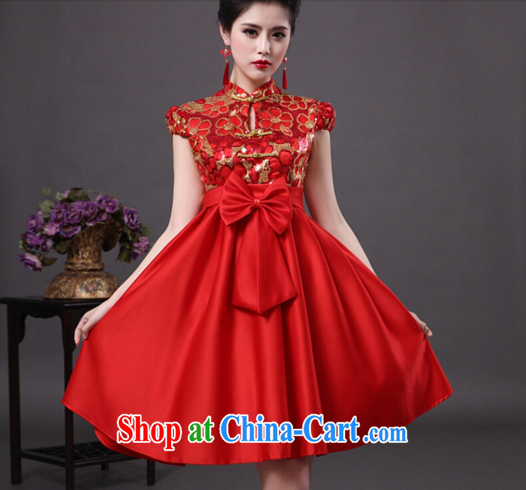 According to the 2015 Uganda new bride wedding dress toast clothing Stylish retro bridal dresses dresses summer Red. size is not final pictures, price, brand platters! Elections are good character, the national distribution, so why buy now enjoy more preferential! Health
