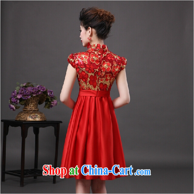 According to the 2015 Uganda new bride's wedding dress toast clothing and Stylish retro bridal dresses dresses summer Red. size is not final, and Yong-yan good offices, shopping on the Internet