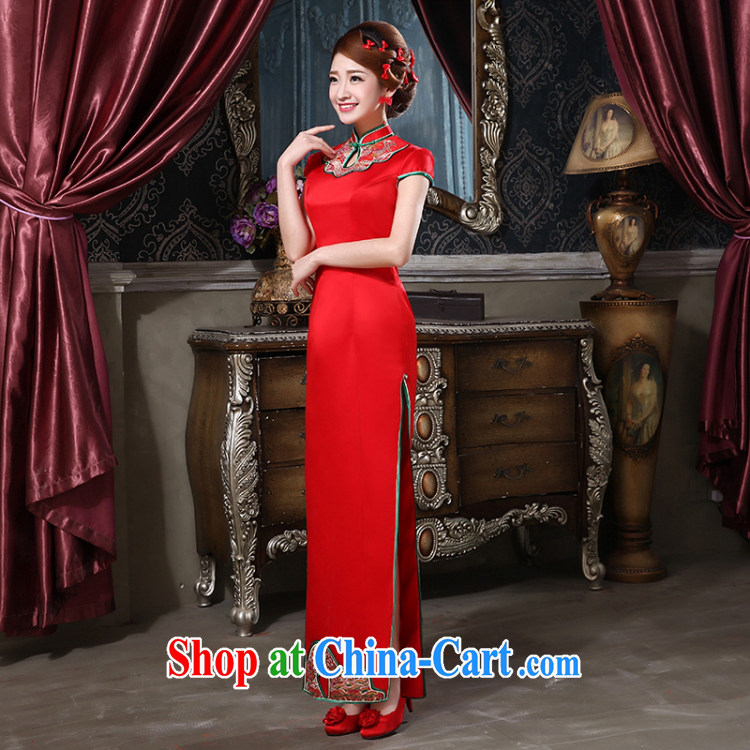 In accordance with the preceding yarn wedding dresses new 2015 red bridal toast serving short wedding dress improved high on the truck dresses long, long red, made size is not final pictures, price, brand platters! Elections are good character, the national distribution, so why buy now enjoy more preferential! Health