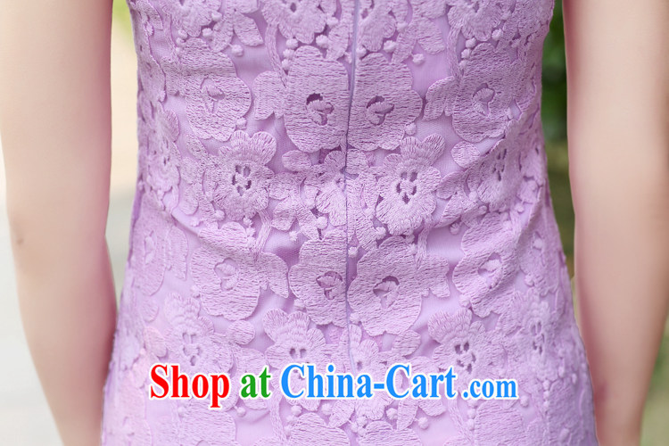 Arrogant season 2015 summer new Korean Beauty lace short-sleeved dresses cheongsam-A Field dress dress white XL pictures, price, brand platters! Elections are good character, the national distribution, so why buy now enjoy more preferential! Health
