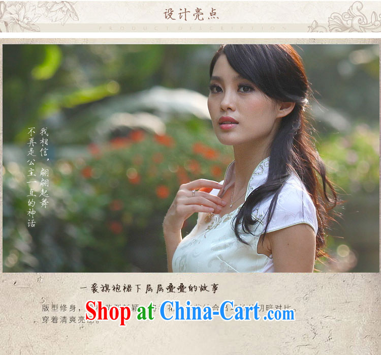 2014 summer fashion beauty improved national wind outfit retro dresses dresses short dresses Indigo color XL pictures, price, brand platters! Elections are good character, the national distribution, so why buy now enjoy more preferential! Health