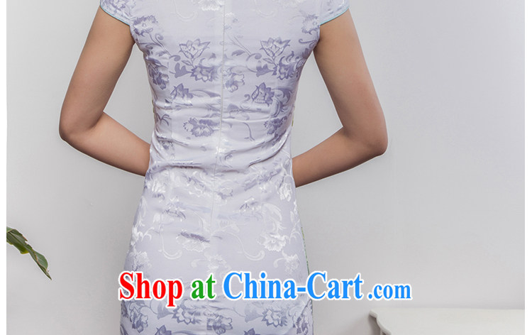 2014 new summer stylish and elegant beauty improved cheongsam green XL pictures, price, brand platters! Elections are good character, the national distribution, so why buy now enjoy more preferential! Health