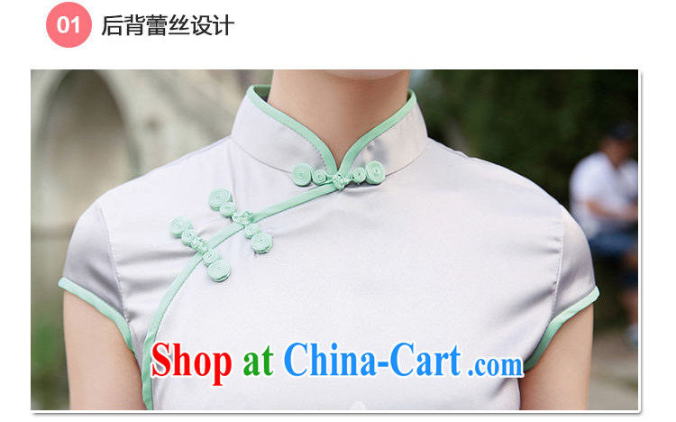 The beautiful valley 2015 NEW classic Chinese style Chinese, for manual for painting dress dresses cheongsam dress blue XL pictures, price, brand platters! Elections are good character, the national distribution, so why buy now enjoy more preferential! Health
