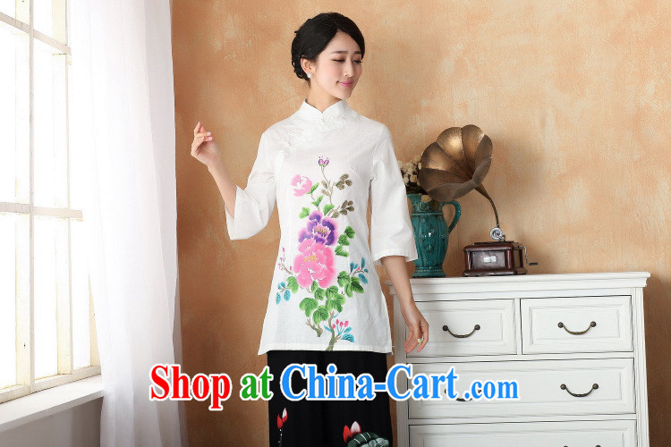 Taking Ms. Jing Tang Women's clothes summer wear T-shirt, for a tight cotton the hand-painted Chinese Han-female improved Tang in 2393 Cuff - 2 Black Toner 2 XL (recommendations 130 - 140 jack) pictures, price, brand platters! Elections are good character, the national distribution, so why buy now enjoy more preferential! Health