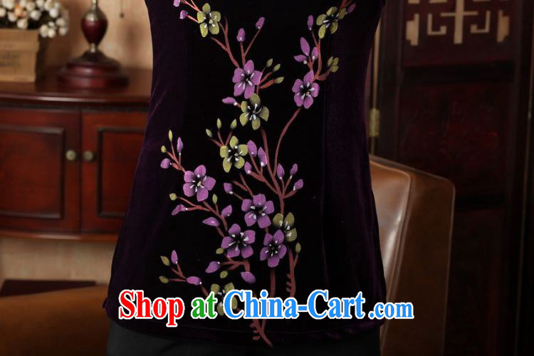 Allow Ms. Jing Tang Women's clothes summer T-shirt, for a tight wool hand-painted Chinese Han-female improved Tang in 0065 Cuff - B violet 3XL (recommendations 130 - 135 jack) pictures, price, brand platters! Elections are good character, the national distribution, so why buy now enjoy more preferential! Health