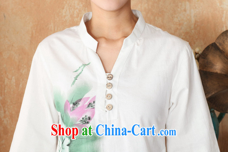 Shanghai, optimize purchase female Tang Women's clothes summer T-shirt, for a tight hand-painted cotton the Chinese Han-female Enhancement - 1 Lotus 3 XL pictures, price, brand platters! Elections are good character, the national distribution, so why buy now enjoy more preferential! Health