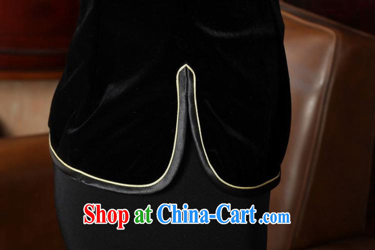 Shanghai, optimize purchase female Tang Women's clothes summer clothes, for a tight plain velour Chinese Han-female improved A 0064 wine red 3XL pictures, price, brand platters! Elections are good character, the national distribution, so why buy now enjoy more preferential! Health