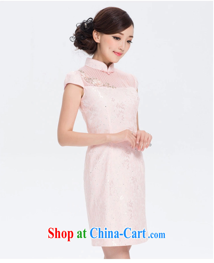 once and for all and fatally jealous pink sticky note art lace China wind girls improved daily, for dresses summer ethnic wind pink 2 XL pictures, price, brand platters! Elections are good character, the national distribution, so why buy now enjoy more preferential! Health