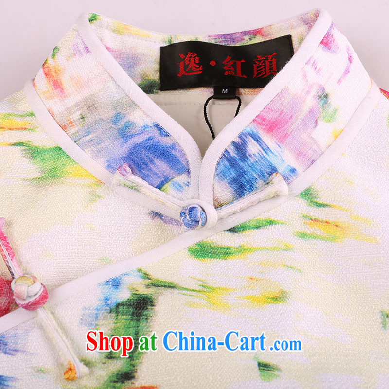 once and for all and without wind power plants snow cloud woven retro new cheongsam dress 2014 summer cheongsam dress improved daily and stylish Suit M, fatally jealous once and for all, and, shopping on the Internet