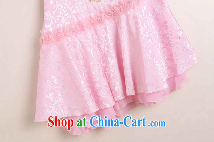 Clearly, Venmer sexy lace retro female Phoenix TV embroidery summer cheongsam dress improved stylish dresses 1220 pink XL pictures, price, brand platters! Elections are good character, the national distribution, so why buy now enjoy more preferential! Health