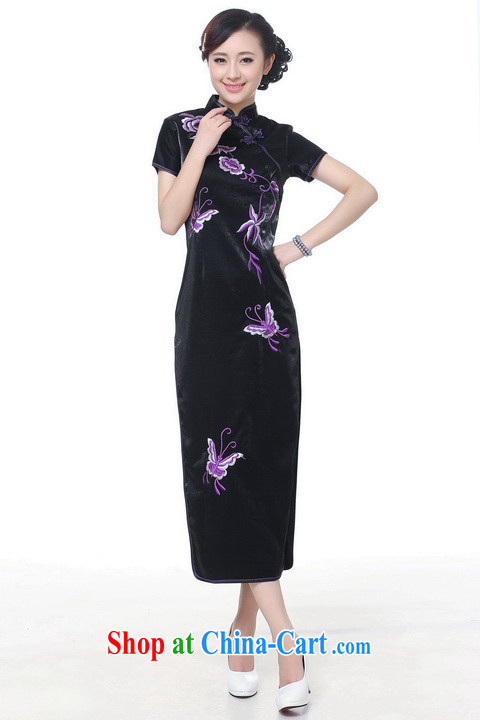 Floor is still building female new summer, Ms. short-sleeved retro, long embroidered Chinese improved the code cheongsam Chinese female C 0005 - C 2 XL/40 pictures, price, brand platters! Elections are good character, the national distribution, so why buy now enjoy more preferential! Health
