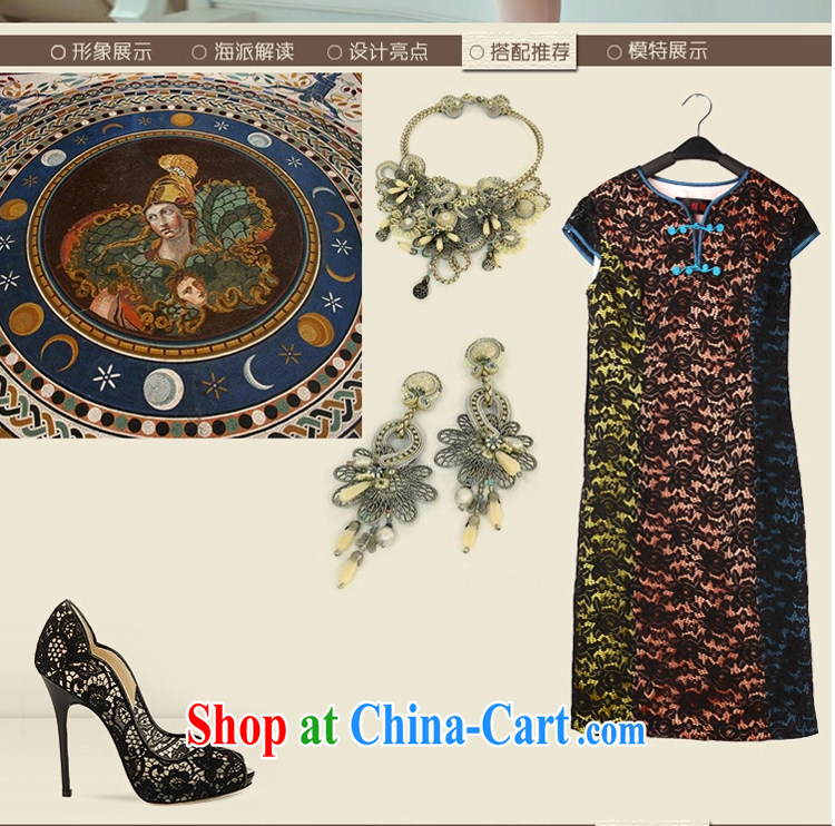 once and for all and fatally jealous core China lace retro style dresses China wind 2014 summer new female ethnic wind suit L pictures, price, brand platters! Elections are good character, the national distribution, so why buy now enjoy more preferential! Health