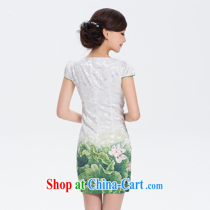 proverbial hero once and for all with short I should be grateful if you, retro style cheongsam dress summer dress outfit improved daily fashion beauty green 2 XL, fatally jealous once and for all, and shopping on the Internet