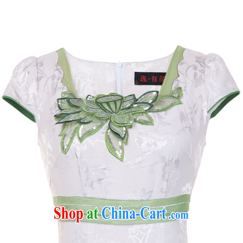 proverbial hero once and for all with short I should be grateful if you, retro style cheongsam dress summer dress outfit improved daily fashion beauty green 2 XL, fatally jealous once and for all, and shopping on the Internet