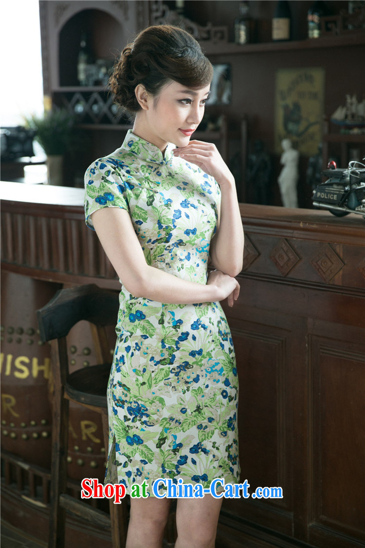 kam world, Yue shen video thin style retro ethnic wind literature and improved daily cheongsam dress dresses skirts photography fashion restaurant, restaurant work uniforms for a night M pictures, price, brand platters! Elections are good character, the national distribution, so why buy now enjoy more preferential! Health