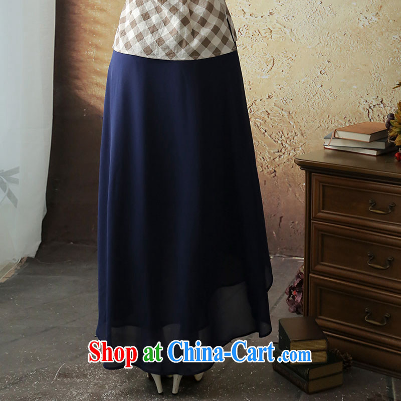 The proverbial hero once and for all -- long smoke summer 2014 new stylish body long skirt lightweight breathability and comfort snow woven dresses blue XL, fatally jealous once and for all, and, on-line shopping