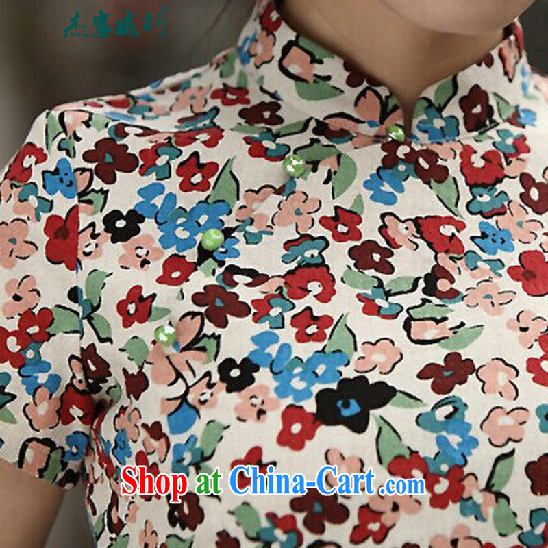 Jessup, New Women-a classic small floral beauty improved retro cotton the cheongsam dress CSO 751 Lok Ying XXL outfit, Jessup, and shopping on the Internet