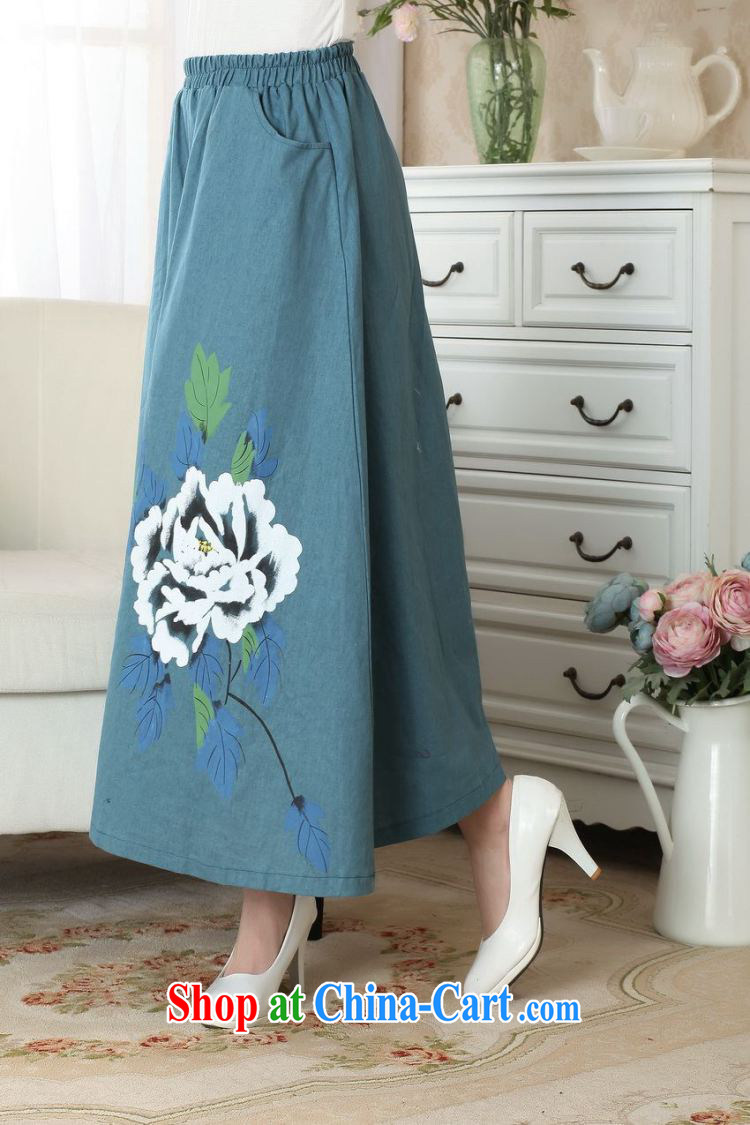 Floor is still building female new summer China wind retro-bag Elasticated waist large, long skirt hand-painted body skirt girl picture color M pictures, price, brand platters! Elections are good character, the national distribution, so why buy now enjoy more preferential! Health