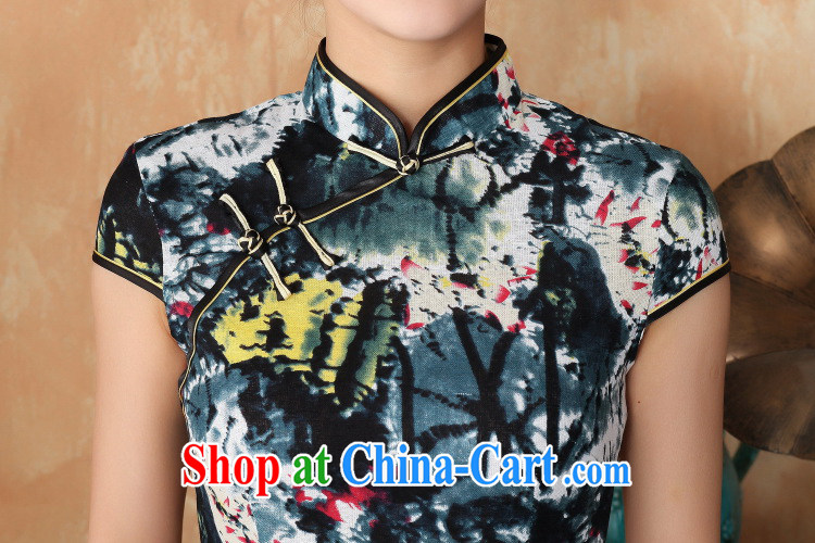 Floor is still building female new summer, Ms. short-sleeved hand-painted Chinese improved ethnic winds, antique dresses Tang women dress - 7 figure 2 XL pictures, price, brand platters! Elections are good character, the national distribution, so why buy now enjoy more preferential! Health