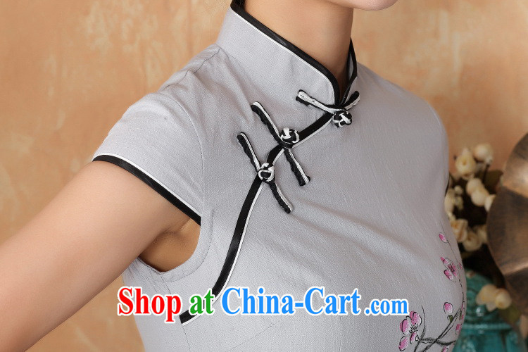 Floor is still building female new paragraph, Ms. short-sleeved-buckle antique Chinese hand-painted improved the code name Ethnic Wind cheongsam Chinese women dress - 2 figure 2 XL pictures, price, brand platters! Elections are good character, the national distribution, so why buy now enjoy more preferential! Health