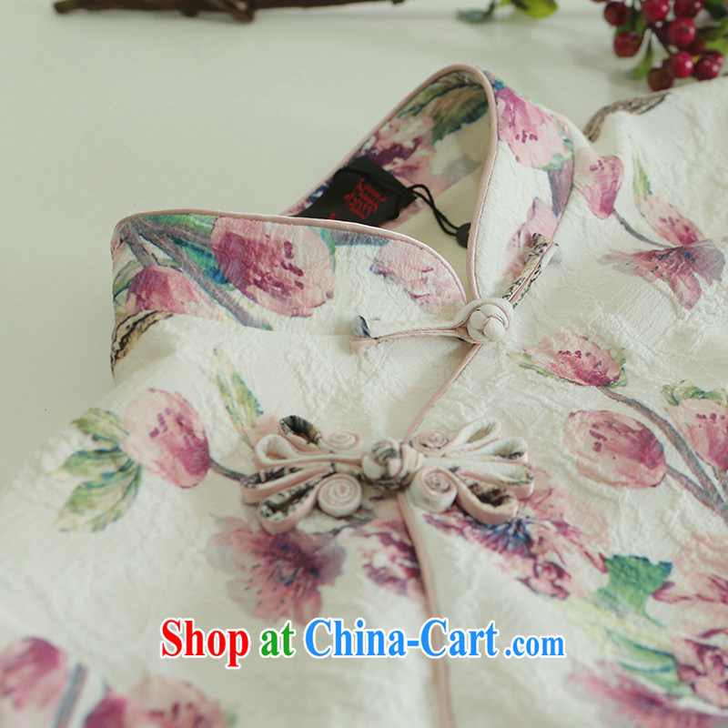 proverbial hero once and for all the spring to retro new cheongsam dress summer dress outfit improved daily stylish blue 2 XL, fatally jealous once and for all, and, on-line shopping