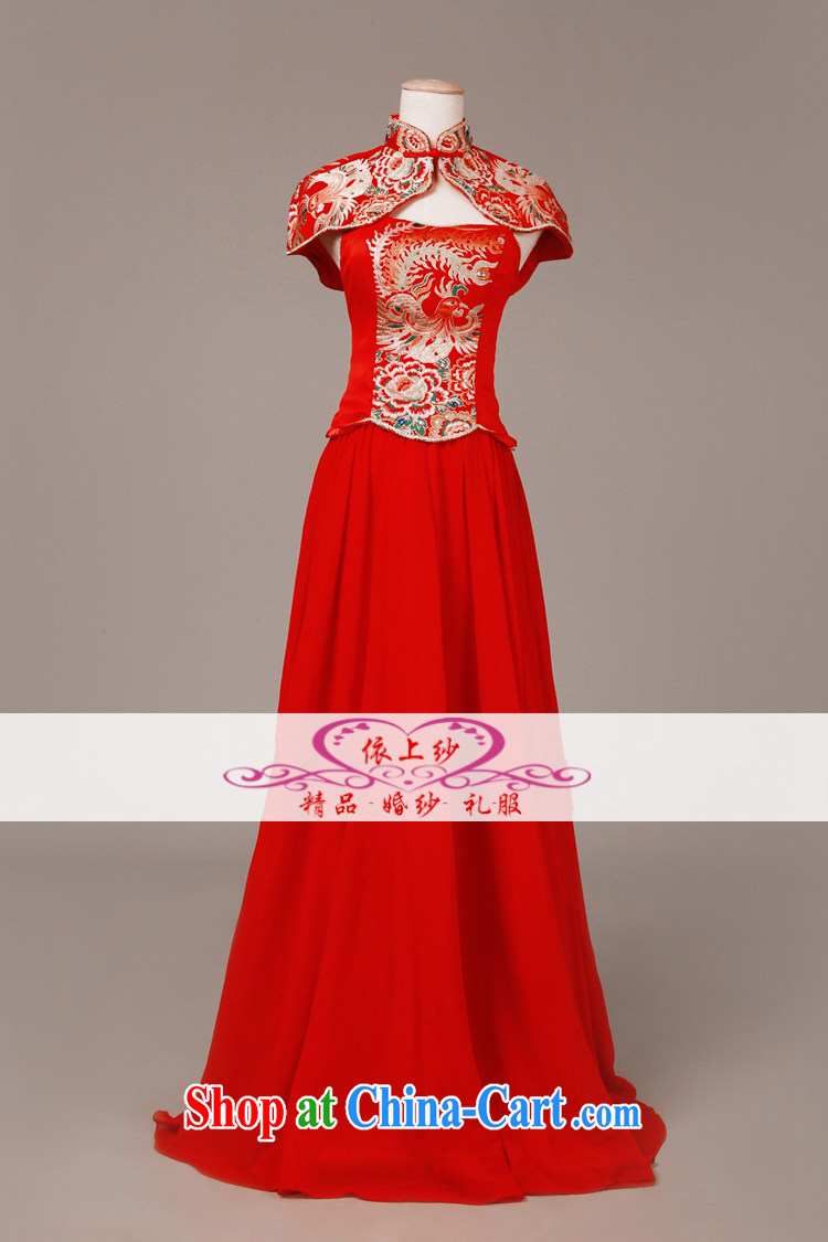 According to the 2015 Uganda new Bong-Grand Prix red retro embroidery take out a shawl bridal dresses bows clothes dress red long. size is not final pictures, price, brand platters! Elections are good character, the national distribution, so why buy now enjoy more preferential! Health