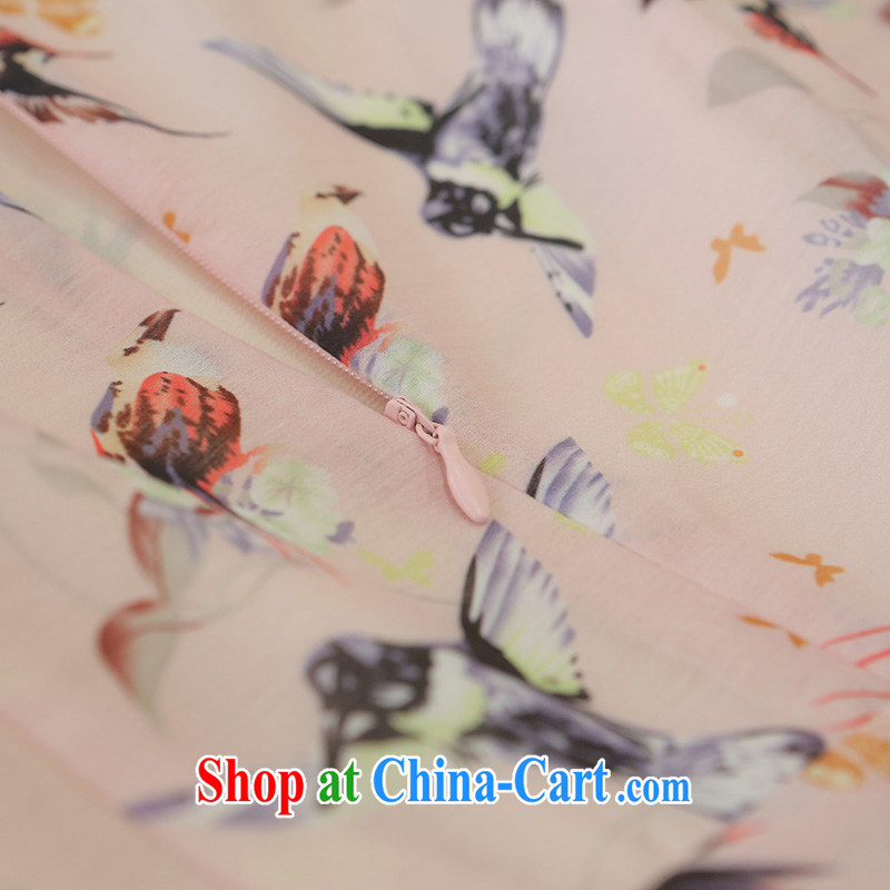 once and for all and fatally jealous Toner fuser China wind dresses 2014 summer new literary and artistic small fresh female skirt ethnic wind pink S, fatally jealous once and for all, and, on-line shopping