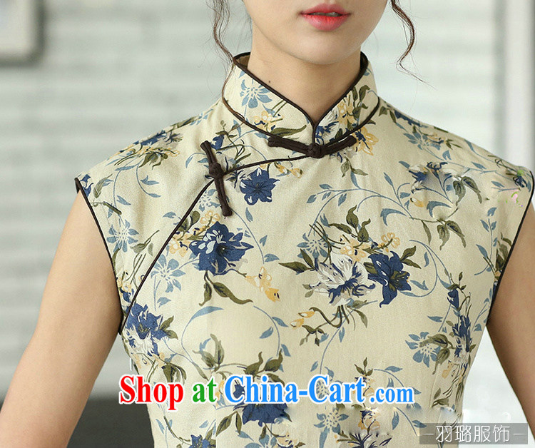 Jessup, new Chinese linen arts van summer improved daily cotton Ma dresses sleeveless stamp duty cheongsam dress CQP 017 sleeveless purple historical monument XXL pictures, price, brand platters! Elections are good character, the national distribution, so why buy now enjoy more preferential! Health