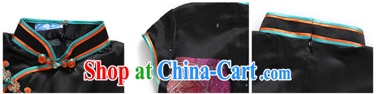 The CYD HO Kwun Tong' 5. 2015 summer Silk Cheongsam new retro sauna Silk Cheongsam QD 4543 black M pictures, price, brand platters! Elections are good character, the national distribution, so why buy now enjoy more preferential! Health