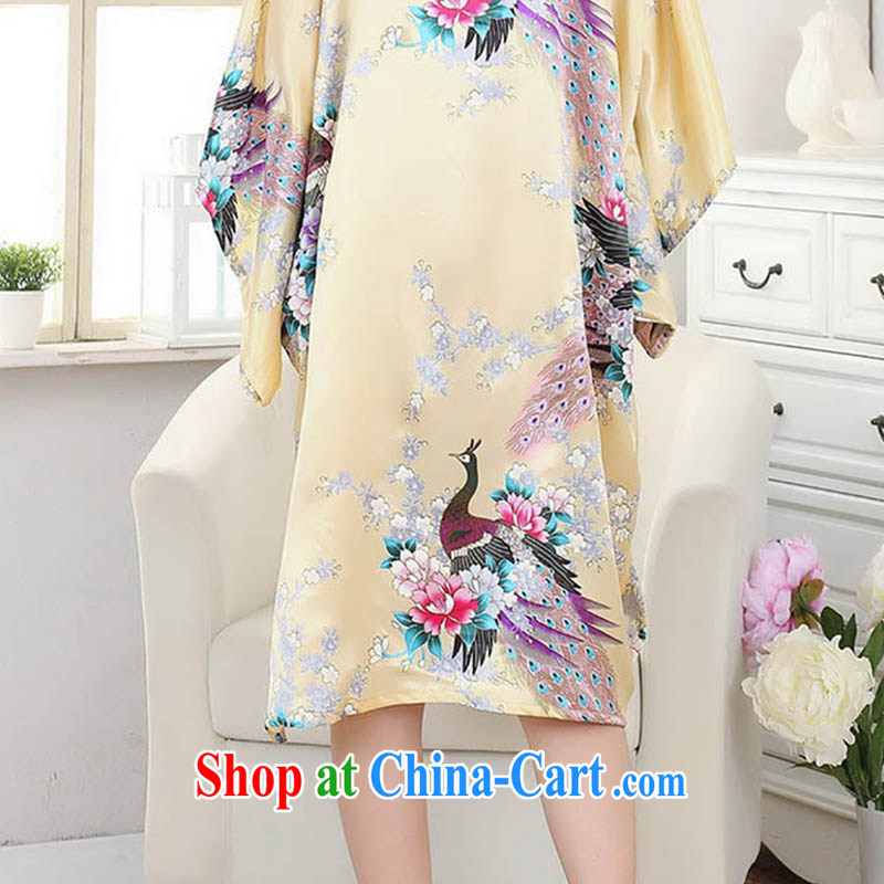 Ko Yo vines into colorful 2015 spring and summer new, robes and elegant damask Peacock stylish collars, cuffs even-robes S 4007 purple are code, capital city sprawl, shopping on the Internet