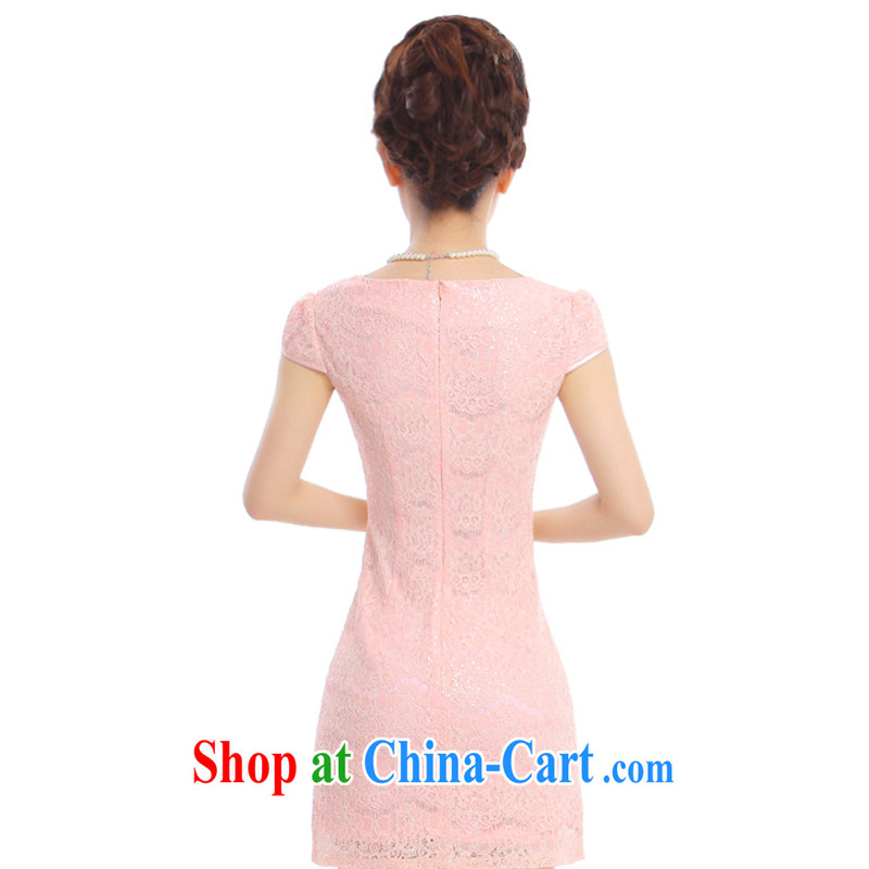 Slim li know that dumping of summer new, improved lace cheongsam dress the root yarn petal collar embroidery nail Pearl Q 43,181 lovely toner L, slim Li (Q . LIZHI) outfit,/Tang, and shopping on the Internet