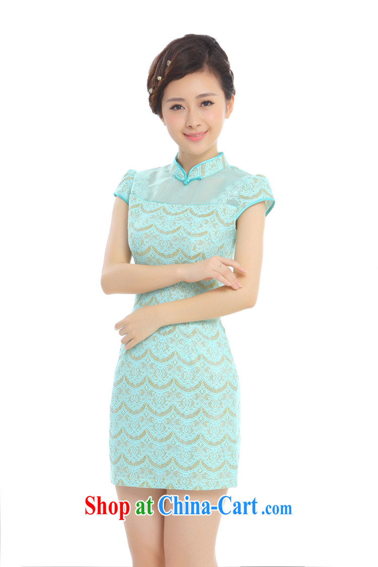 Slim li know Canada, summer 2015 new European root yarn gold thread lace retro improved time cheongsam dress Q H 1 27,103 days Cheong Wa Dae Kim XXL pictures, price, brand platters! Elections are good character, the national distribution, so why buy now enjoy more preferential! Health