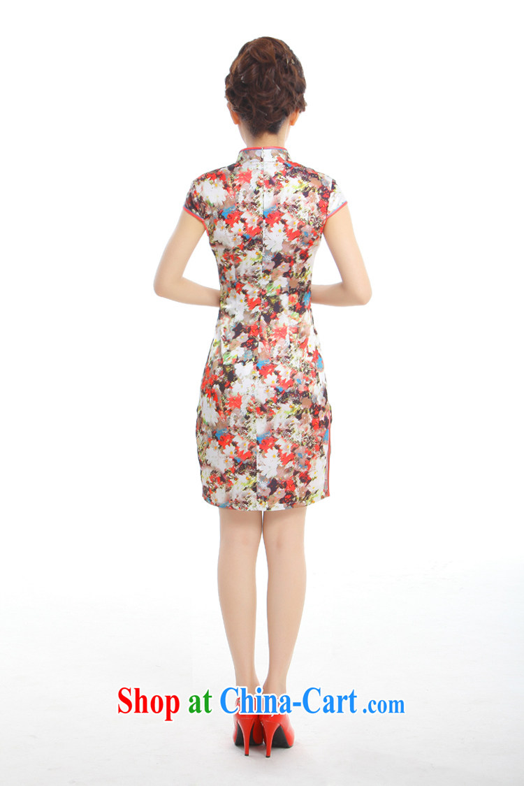 Slim li know Kam Joseph summer 2015 new retro improved elegant Chinese wind power's cheongsam dress skirt Q 43,183 stunning amber XXXL pictures, price, brand platters! Elections are good character, the national distribution, so why buy now enjoy more preferential! Health