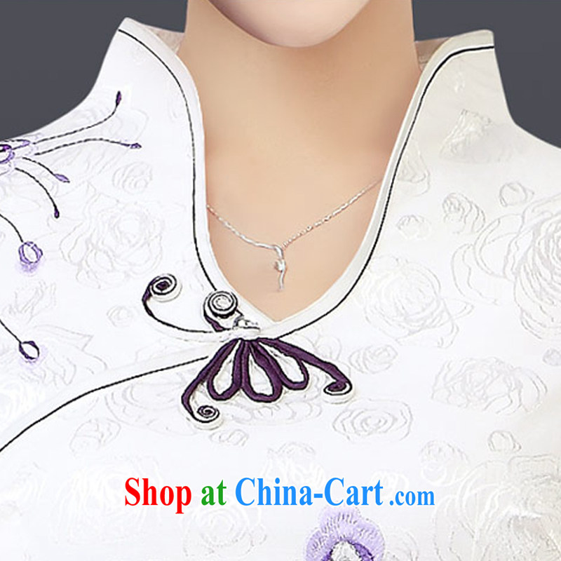 And, according to Mr Ronald ARCULLI cheongsam embroidered short sleeves cultivating improved cheongsam sepia landscape cheongsam dress female LYE 1301 white M, and, in accordance with (leyier), and, on-line shopping