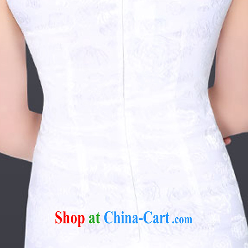 And, in accordance with modern cheongsam dress daily retro elegant personalized beauty cheongsam dress LYE 1338 white XL, and, in accordance with (leyier), online shopping