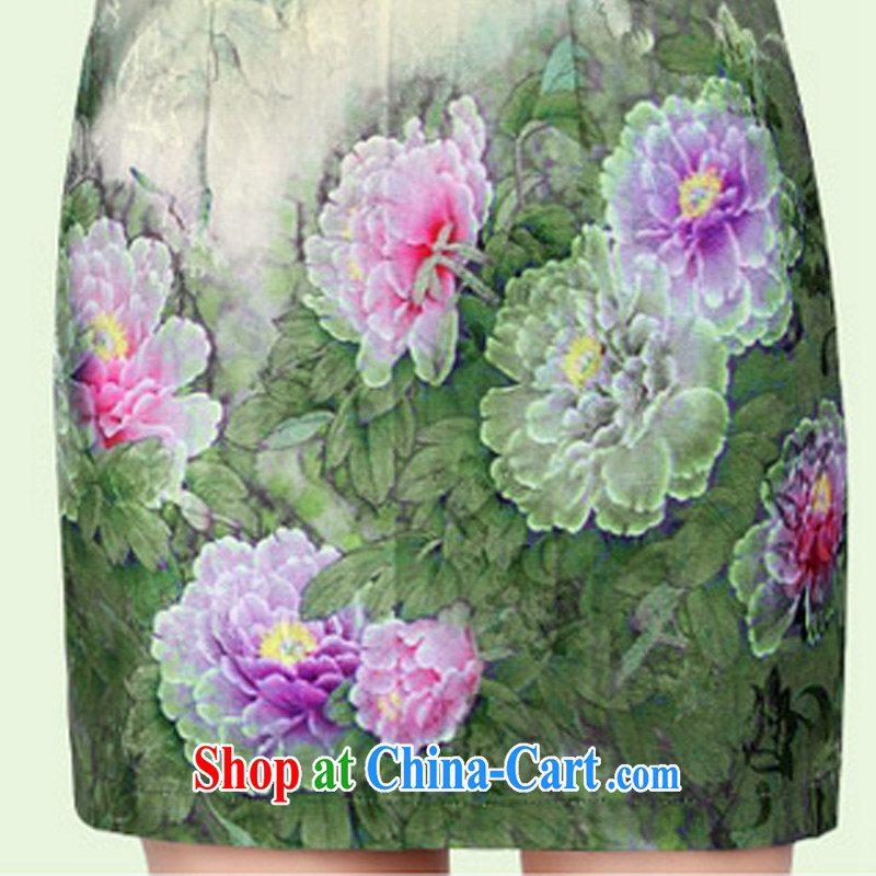 And, in accordance with elegant embroidered dresses cheongsam dress female beauty, long dresses and stylish sexy retro LYE 1401 white M, in accordance with (leyier), shopping on the Internet