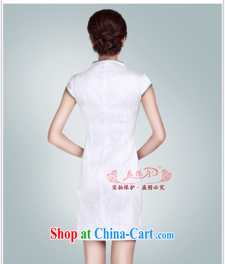 Music in summer hand-painted dresses skirts girls embroidery improved cheongsam short daily retro dresses LYE 8803 white XXL pictures, price, brand platters! Elections are good character, the national distribution, so why buy now enjoy more preferential! Health