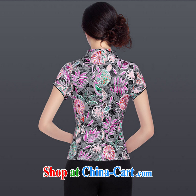 And, according to the load routine improved Chinese antique dresses female Chinese LYE 1339 purple floral package M, in accordance with (leyier), online shopping