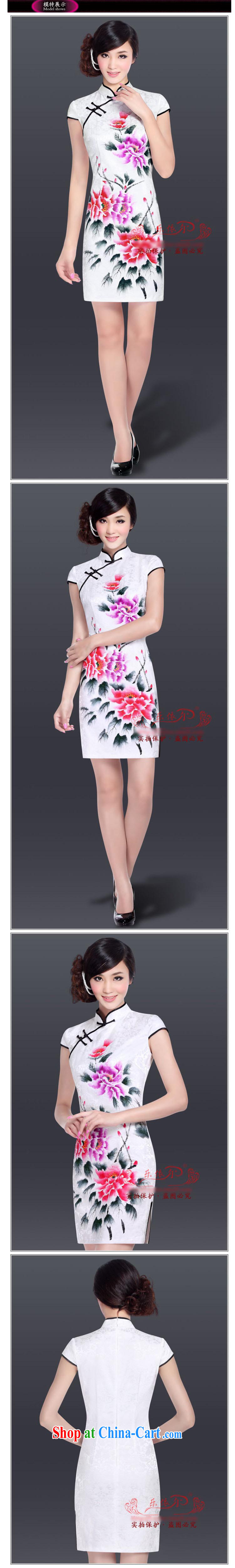 And, in accordance with the collar hand-painted low-power's cheongsam dress improved Stylish Girl cheongsam daily retro LYE 1703 white XXL pictures, price, brand platters! Elections are good character, the national distribution, so why buy now enjoy more preferential! Health