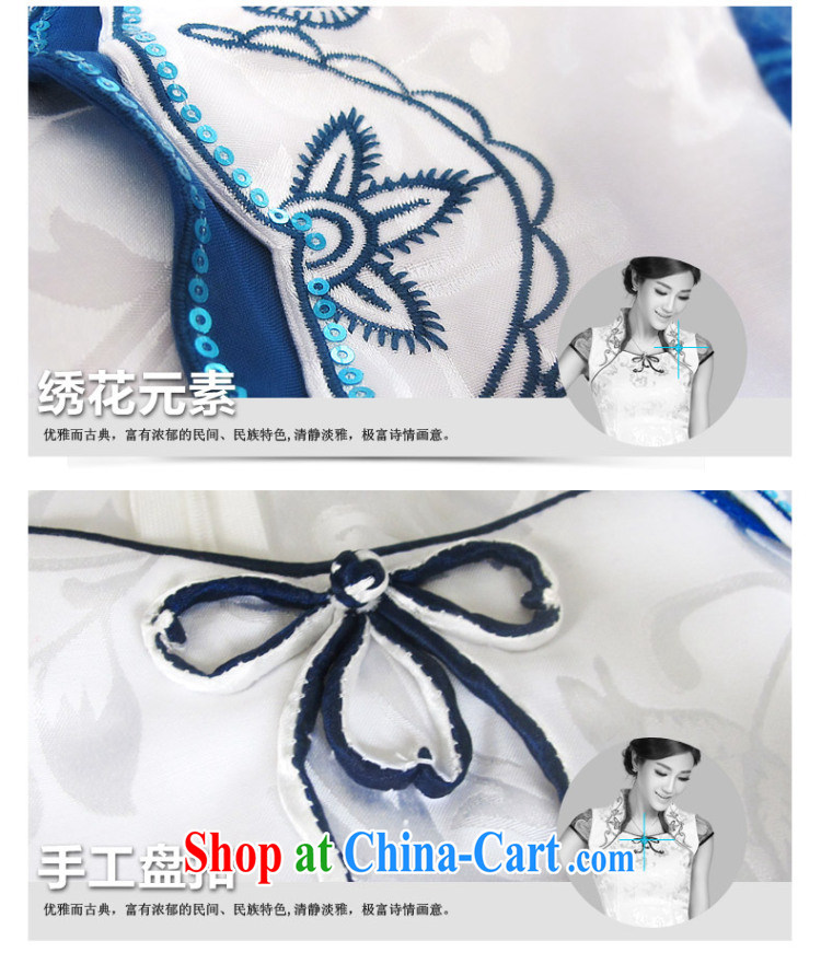 And, in accordance with antique improved cheongsam dress short, cultivating the buckle embroidered classic summer day qipao dresses female LYE 8802 white XXL pictures, price, brand platters! Elections are good character, the national distribution, so why buy now enjoy more preferential! Health