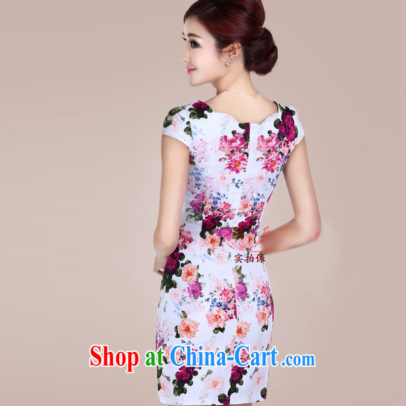 And, according to Mr Ronald ARCULLI short-sleeved dresses girls dresses dresses short retro stamp daily outfit classic and elegant female LYE 1402 red XXL, and, in accordance with (leyier), and, on-line shopping