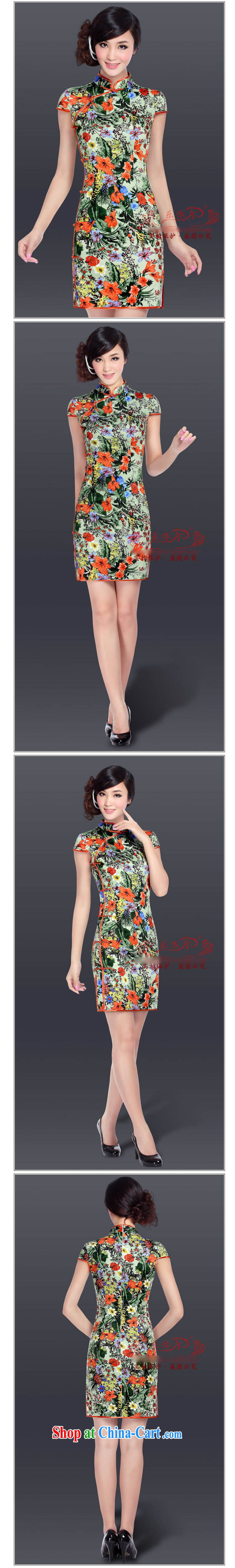 And, in accordance with the adopted improved retro dresses skirt Chinese daily low-power's dress cheongsam dress Ethnic Wind LYE 1601 green XXL pictures, price, brand platters! Elections are good character, the national distribution, so why buy now enjoy more preferential! Health