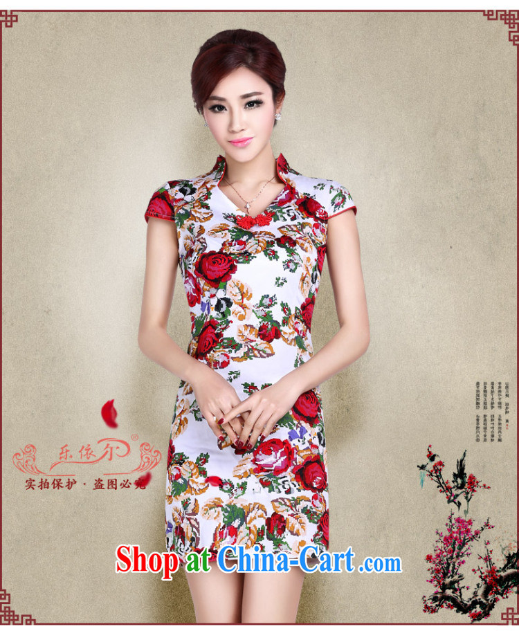 And, in accordance with summer short-sleeved short cheongsam girls retro stamp elegant and refined daily girl cheongsam dress LYE 1392 black XXL pictures, price, brand platters! Elections are good character, the national distribution, so why buy now enjoy more preferential! Health
