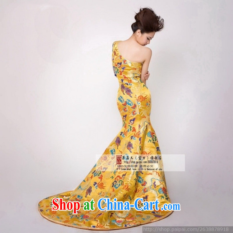 Stars with Fan Bing Bing, robes of the Dragon bride toast wedding dresses Evening Dress wedding performances and serving the customer to size. Does not support returning pictures, price, brand platters! Elections are good character, the national distribution, so why buy now enjoy more preferential! Health