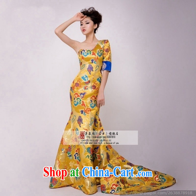 All-star game, with Fan Bing Bing, robes of the Dragon bride toast wedding dresses Evening Dress wedding performances and serving the customer to size up to do not support return to love so Pang, shopping on the Internet